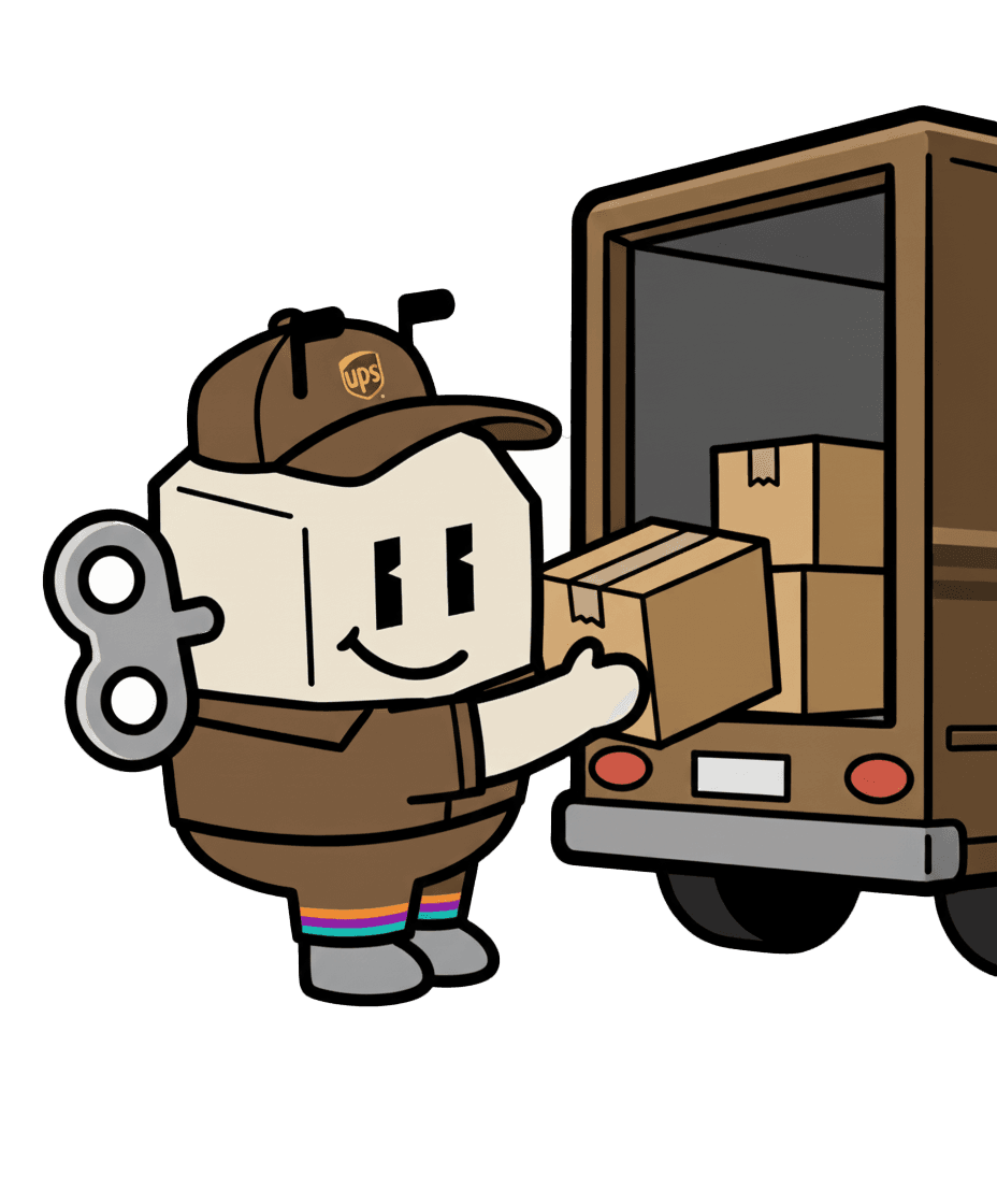 UPS shipping badge